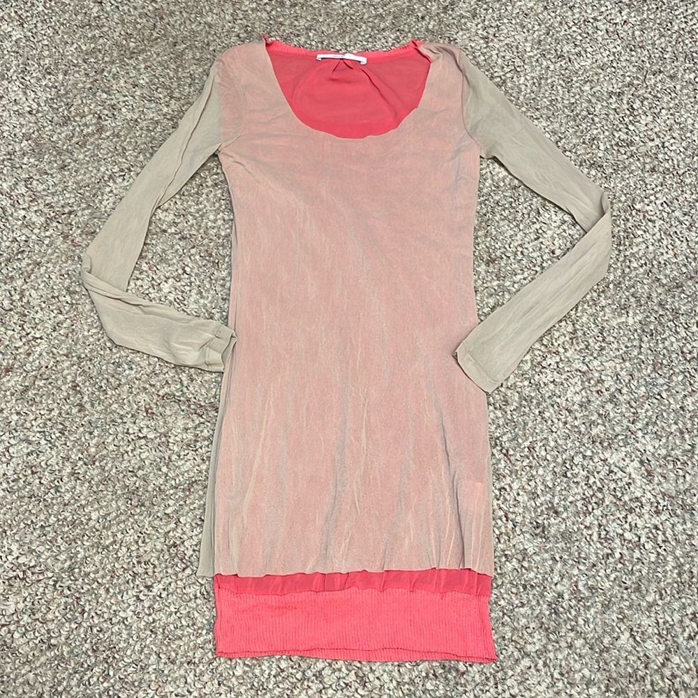New siste’s mesh double layer long top/ dress